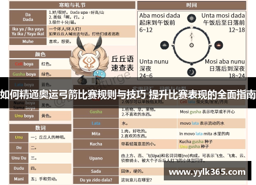如何精通奥运弓箭比赛规则与技巧 提升比赛表现的全面指南