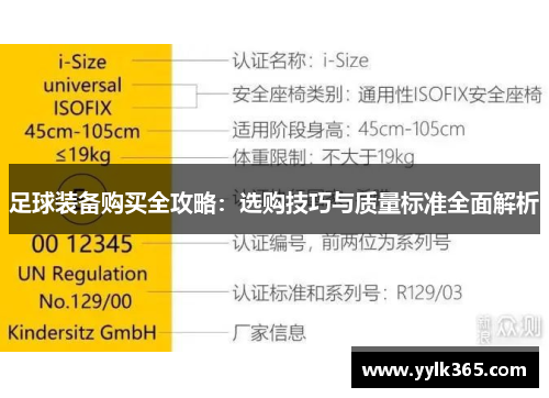足球装备购买全攻略：选购技巧与质量标准全面解析